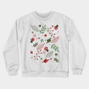 Vintage Christmas Cottagecore Cozy Winter Forest Hygge Aesthetic Pattern Crewneck Sweatshirt